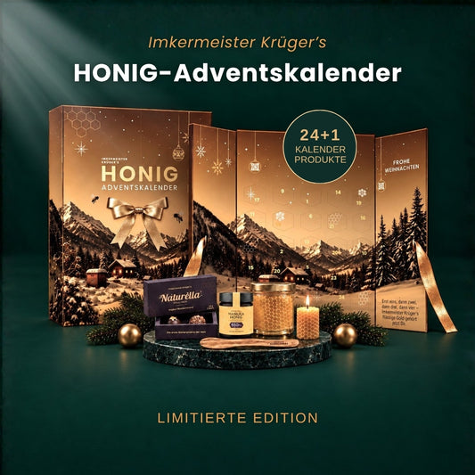 Imkermeister Rainer Krüger's Honig-Adventskalender 2026 von der Allgäuer Wanderimkerei, limitierte Edition