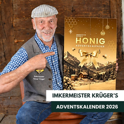 Imkermeister Rainer Krüger's Honig-Adventskalender 2026 von der Allgäuer Wanderimkerei, Empfehlung