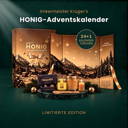 Imkermeister Rainer Krüger's Honig-Adventskalender 2026 von der Allgäuer Wanderimkerei, limitierte Edition