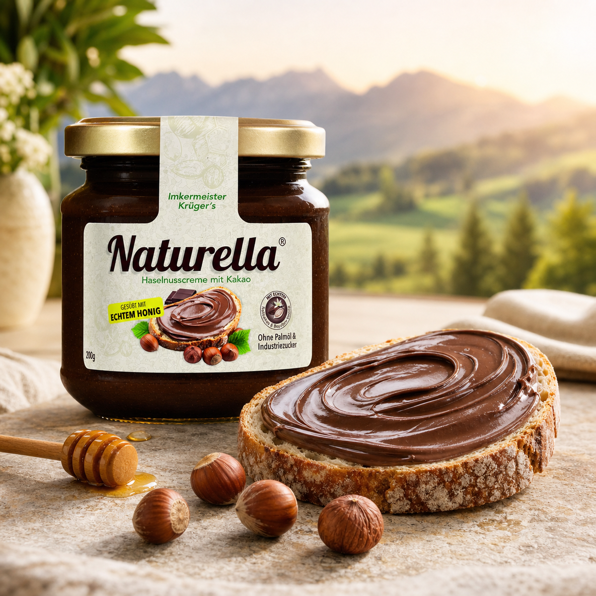 NATURELLA Original als nussig-schokoladiger Brotaufstrich