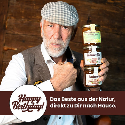 Naturella-Geburtstagswoche mit dem neuen Naturella Power-Set mit Naturella 400g und Naturella Crunchy 400g und Hercules Sport 500g von der Allgäuer Wanderimkerei, das Beste aus der Natur, direkt zu Dir nach Hause