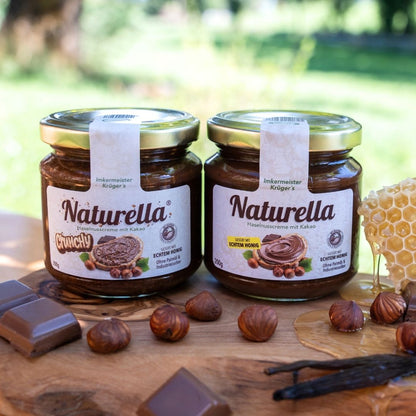 NATURELLA Probier-Set mit Naturella 200g und Naturella Crunchy 200g von der Allgäuer Wanderimkerei ohne Industriezucker, Ohne Palmöl